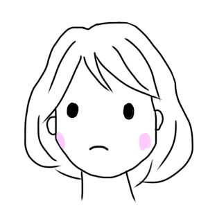 静音対策グッズに疑問を感じている美穂さんの表情のイラスト