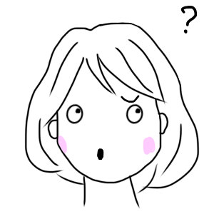 疑問を持って質問しようとしている美穂さんのイラスト